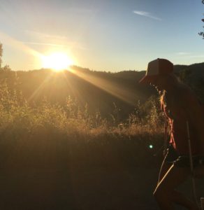 Coming back from Green Gate (thanks Sally Bergeson for the photo opp)